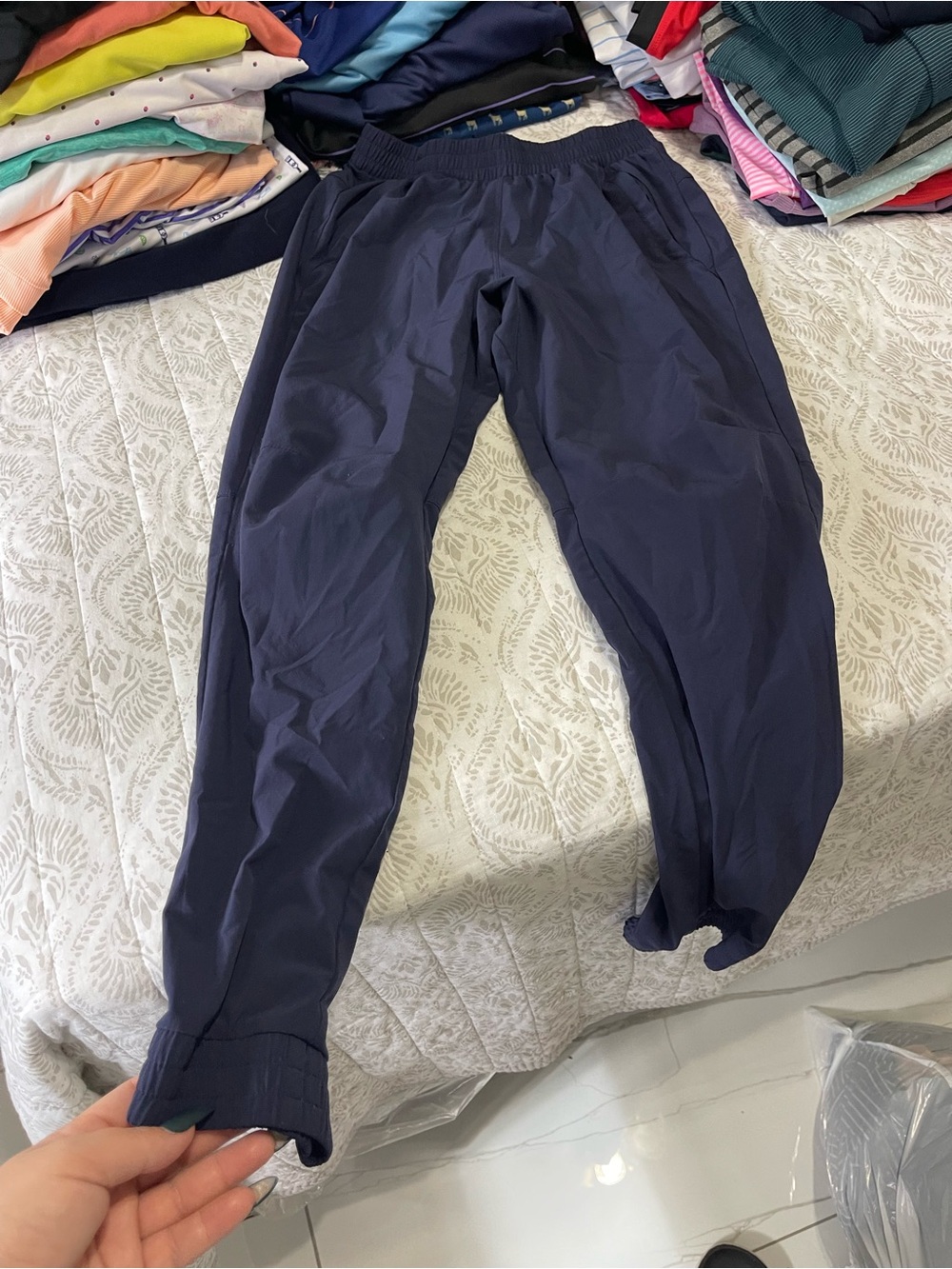 Kid Navy Casual Track Pants - Lightweight Comfort